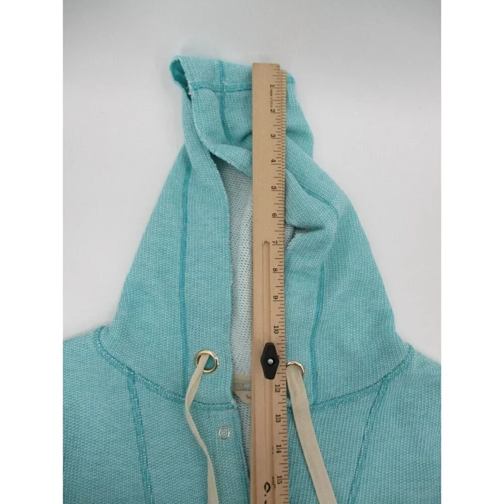 Soft Surroundings Womens Hoodie Small Cotton Blend Drawstring Pullover Casual